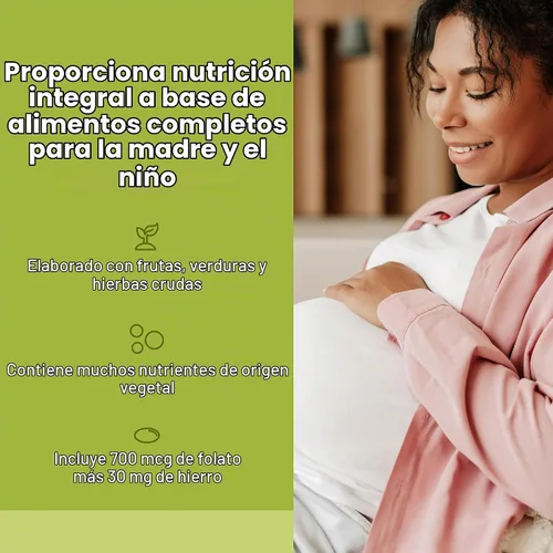 Vista 2 de Whole Earth & Sea Multivitamínico prenatal para mujer, 60 tabletas veganas