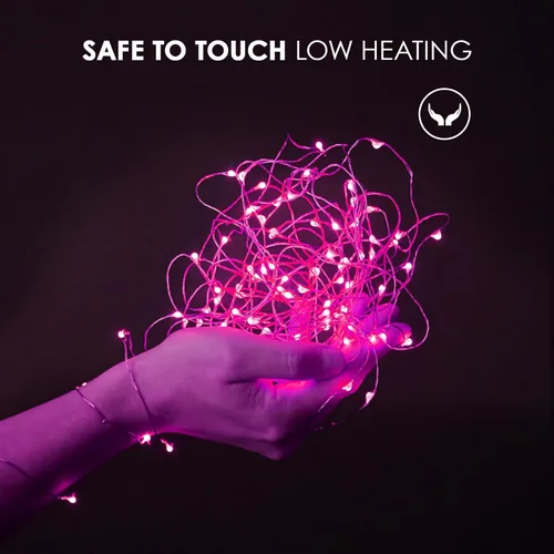 Vista 4 de Bexdir - Paquete de 12 luces de hadas a pilas, 20 luces LED de 2,1 metros, con alambre plateado impermeable, luces de Navidad para exteriores