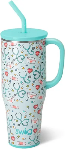Vista 15 de Swig Life 40oz Insulated Mega Mug with Handle & Straw, Boho Desert DESIERTO BOHO