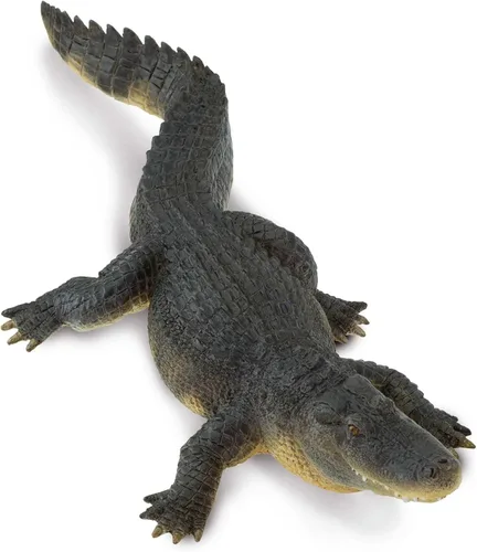 Vista 7 de Safari Ltd. Figura de cocodrilo – Figura detallada de caimán de plástico de 10.5 pulgadas – Divertido juguete educativo para niños, niñas y niños a
