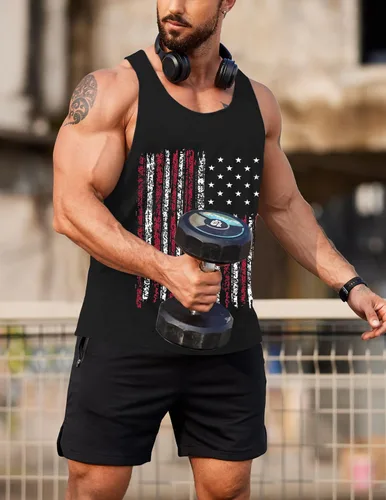 Vista 3 de COOFANDY Camisetas sin mangas para hombre, paquete de 3 camisetas sin mangas para gimnasio, espalda en Y, muscular, fisicoculturismo, camisetas sin