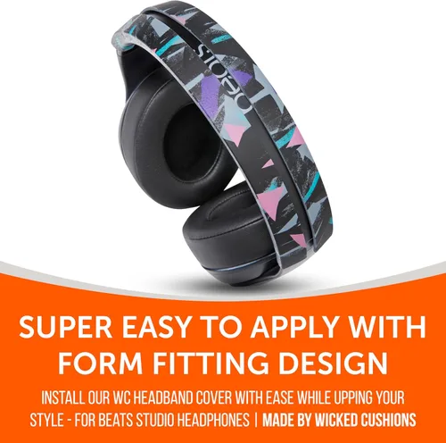 Vista 6 de WC BandZ Studio - Funda de diadema de silicona para auriculares Beats Studio y Studio Pro de Wicked Cushions Mayor comodidad, estilo y protección