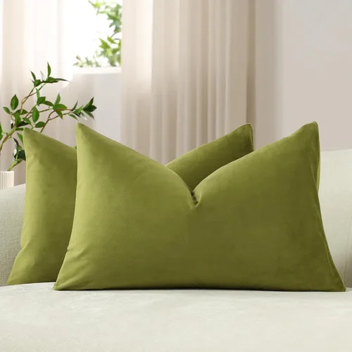 Vista 55 de Funda de almohada para cuerpo de Dezene, súper suave de terciopelo con cierre de cremallera oculto.