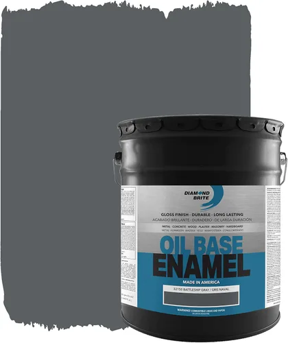Vista 11 de Pintura esmaltada a base de aceite de 1 cuarto de galón en gris acorazado 32150-2