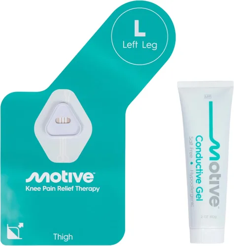 Vista 9 de Motive Dispositivo de alivio del dolor de rodilla NMES aprobado por la FDA para fortalecimiento de cuádriceps, máquina de terapia de rodilla