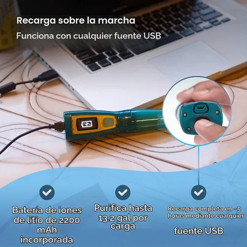 Vista 7 de SteriPen Purificador de agua ultra UV, recargable por USB