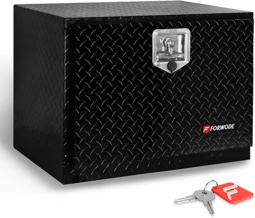 Vista 7 de FORWODE Caja de herramientas de 18 Pulgadas para Carrocería de Camión, de Aluminio, para Camión con Remolque, Caja de Herramientas para Camioneta