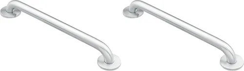 Vista 8 de Moen Home Care Barra de Agarre para Baño de Acero Inoxidable de 18 Pulgadas para Discapacitados, Textura con Rebaba Antideslizante, Producto