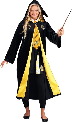 Vista 4 de Harry Potter Plus Size Robe, Deluxe Hogwarts House Themed Robes for Adults, Wizarding World Costume