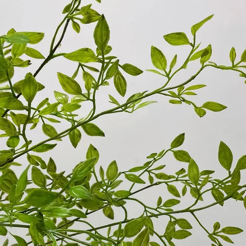 Vista 3 de 2 tallos de vegetación artificiales, ramas Nandina de 43 pulgadas de alto, tallos de plantas artificiales para jarrón, tallos de decoración
