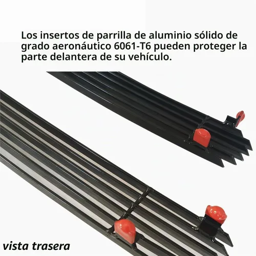 Vista 2 de Insertos de parrilla frontal compatibles con 99-02 Silverado 1500/00-06 Tahoe/Suburban, parrilla principal superior de billete cromado 2000 2001