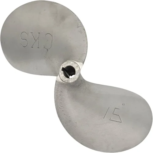 Vista 13 de SANAR Aluminum Propeller for Longtail Mud Motor Long Tail Boat - Keyed Tapered Shaft