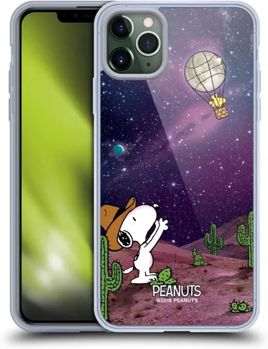 Vista 106 de Head Case Designs Funda de gel con licencia oficial de Peanuts Nebula Cactus Needles Snoopy Space Cowboy [protección de grado militar] compatible