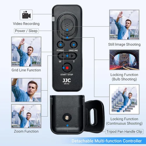 Vista 3 de JJC RM-VPR1 - Control remoto con cable para Sony FDR-AX53 AX33 AX100 AX700 AX45 AX60 PXW-X70 PXW-Z90V HXR-NX80 HDR-CX405 CX455 CX440 CX675 CX680