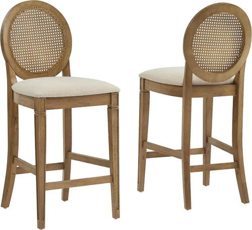 Vista 9 de Crosley Furniture Katia - Taburetes de mostrador con respaldo de bastón