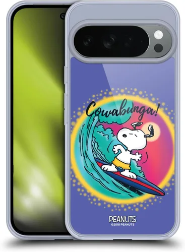Vista 472 de Head Case Designs Officially Licensed Peanuts Beach Surf Snoopy Boardwalk Airbrush Gel Case [Military Grade Protection] Compatible with Google Pixel