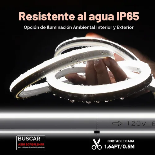 Vista 4 de Shine 2835 Cuerda de luces LED neón decorativas, 110 V, flexibles, resistentes al agua, 120 LED/M, decoración de iluminación comercial