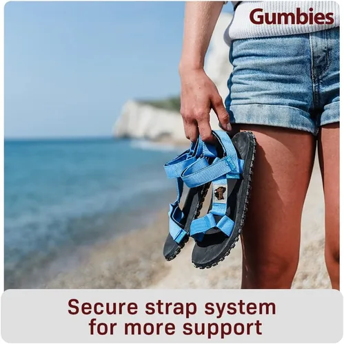 Vista 4 de Gumbies Scrambler Unisex Sandals with Recycled Straps and Recycled Rubber Sole - Comfort Guaranteed