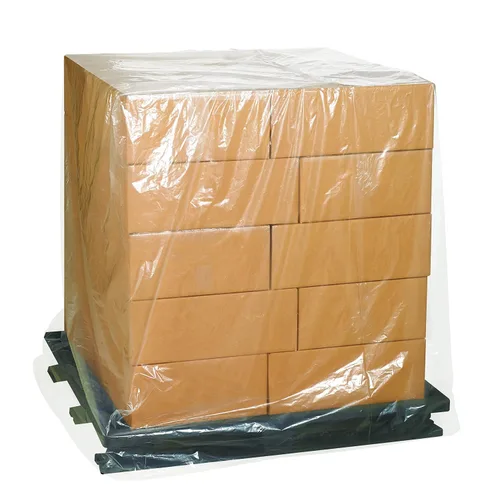 Vista 2 de Top Pack Supply Cubiertas para tarimas, 3 mil, 51 x 49 x 73 pulgadas, transparentes (paquete de 50)