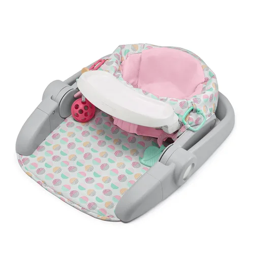 Vista 3 de Summer Infant Asiento de Piso de 3 Posiciones para Aprender a Sentarse Etapas, Rosa Dulce-y-Agrio – Sienta al Bebé para Ver el Mundo – Asiento
