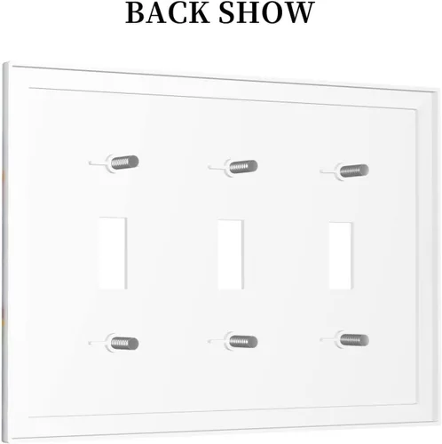 Vista 838 de Placa de Interruptor de Luz Azul de 1 Gang, Placa de Pared Decorativa de Palanca Individual, Cubierta de Placa de Pared de Palanca, Placa Frontal