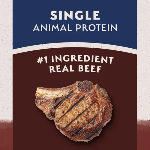 Vista 4 de Natural Balance Alimento seco para perros adultos de ingredientes limitados con granos saludables, receta de carne de res y arroz integral, 24