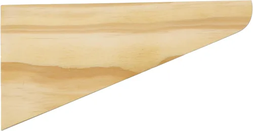 Vista 4 de Paquete de 2 soportes de estante de madera para montaje en pared Amarillo claro