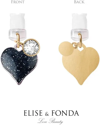 Vista 4 de ELISE & FONDA CP130 Puerto de carga USB Anti Polvo Plug Little Heart Love Colgante Colgante Teléfono Charm para iPhone 11/XS MAX/XR/X/8