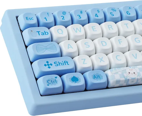 Vista 12 de Hyekit Teclas PBT, bonitas teclas Kawaii para teclados mecánicos Cherry MX 13