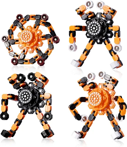 Vista 9 de Gokeey Regalos de Calcetín Navideño para Nietos Fidget Spinners Transformables para Niños y Adultos Alivio del Estrés Juguetes Sensoriales Fidget