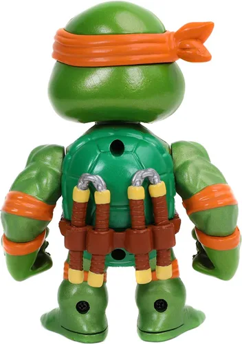 Vista 6 de Teenage Mutant Ninja Turtles Michelangelo Figuras fundidas a presión de 4 pulgadas