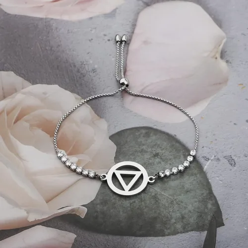 Vista 3 de Pulsera AA NA para regalo de sobriedad, alcohólicos, regalo de recuperación anónima, regalo sobrio, recuperación de adicciones, joyería inspiradora