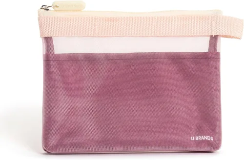 Vista 8 de U Brands - Bolsas de viaje organizadoras de electrónica, paquete de 2, rosa y verde Rosa y verde oliva