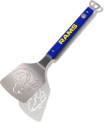 Vista 9 de YouTheFan NFL Sportula (espátula) de acero inoxidable de 18 pulgadas con abrebotellas