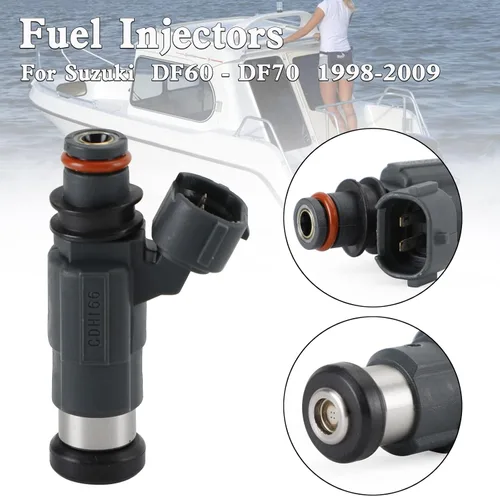 Vista 2 de 1 inyectores de combustible aptos para Suzuki DF60 - DF70 1998-2009, inyector de combustible reemplaza a 15710-66D00, CDH-166