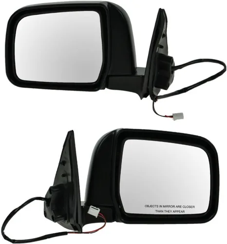 Vista 40 de TRQ Conjunto de 2 piezas de espejo lateral para conductor y pasajero, ajuste eléctrico, sin calefacción, sin memoria, color negro, compatible