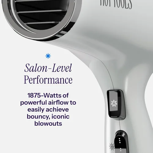 Vista 2 de Hot Tools Pro Artist 2400 Turbo Ceramic + Ionic - Secador de pelo Secado rápido, ligero Ionic Blow Dryer, Fast Drying, 6 Heat/Speed Settings +