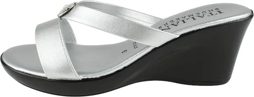 Vista 2 de ITALIAN Shoemakers Besy - Sandalias de cuña para mujer con banda de altura moderada