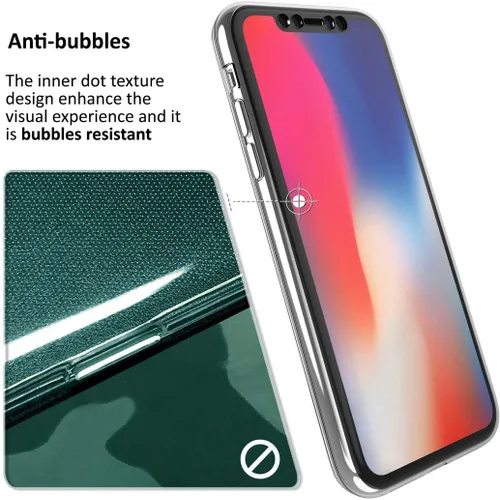 Vista 8 de Funda para iPhone 11, nueva envoltura de 360 grados [protección de cuerpo completo] Funda delgada de TPU transparente