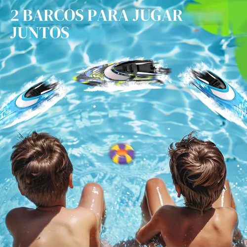 Vista 5 de BEZGAR TX2P1 - 2 paquetes de 12 pulgadas de velocidad rápida de 30 KPH con una maleta portátil para lagos y piscinas y agua salada, juguetes