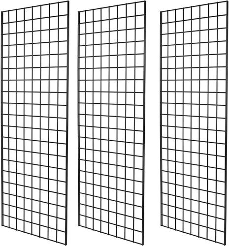 Vista 10 de Paneles de rejilla de grado comercial – Panel de rejilla resistente para cualquier exhibición minorista, 2 pies de ancho x 4 pies de alto, 3 paneles