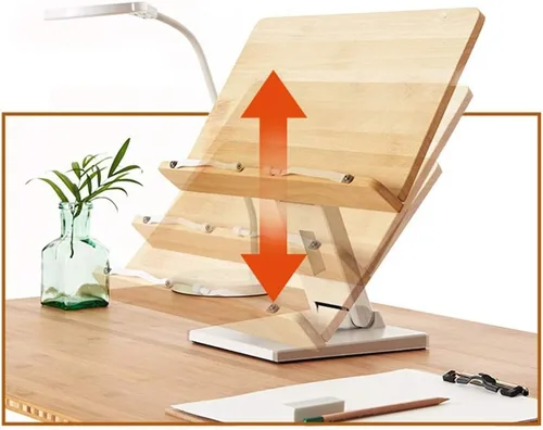 Vista 6 de EYELEVEL Soporte de madera para libros de lectura, soporte para libros de cocina, soporte para computadora portátil, para libro de texto, partitura