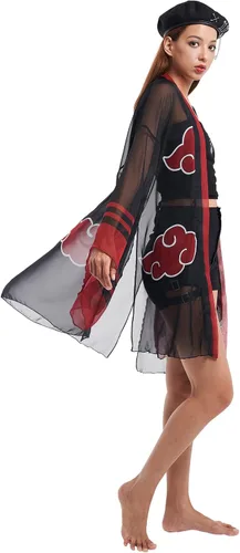 Vista 2 de haikyuu Cárdigan tipo kimono de verano para mujer, salida de baño, bikini