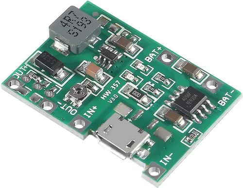 Vista 4 de 5 unids 18650 litio Li-ion cargador módulo+5 unids 18650 soporte de batería para batería de litio 18650 carga rápida Boost Mobile Power Protection