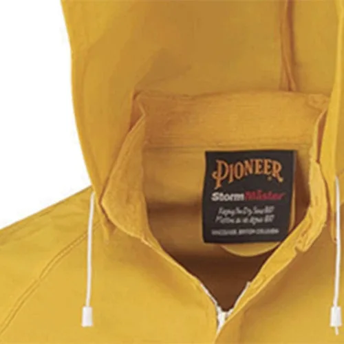Vista 7 de Pioneer 577U Traje para lluvia de PVC, talla pequeña, color amarillo