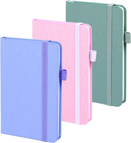 Vista 6 de ONAVIA Paquete de 6 cuadernos de bolsillo A6 a granel, mini cuaderno de rayas universitarias para oficina, reuniones de negocios, notas de aula