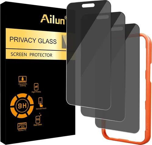 Vista 14 de Ailun Protector de pantalla de privacidad para iPhone 11 Pro/iPhone Xs/iPhone X [5.8 pulgadas], paquete de 2 fundas antiespía y protección privada