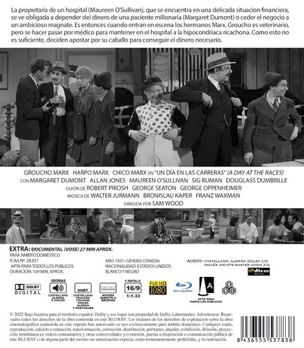 Vista 2 de A Day at the Races Blu-Ray, Reg.ABC Import - Spain