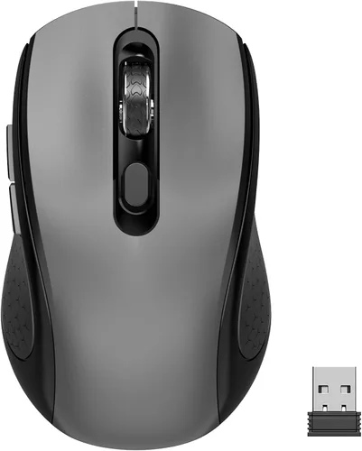 Vista 10 de Ratón inalámbrico silencioso ergonómico de la llave lateral de 6