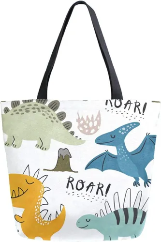 Vista 9 de SUABO Bolsa de asas de cocina reutilizable para comestibles, bolsa de compras de lona para exteriores Cactus